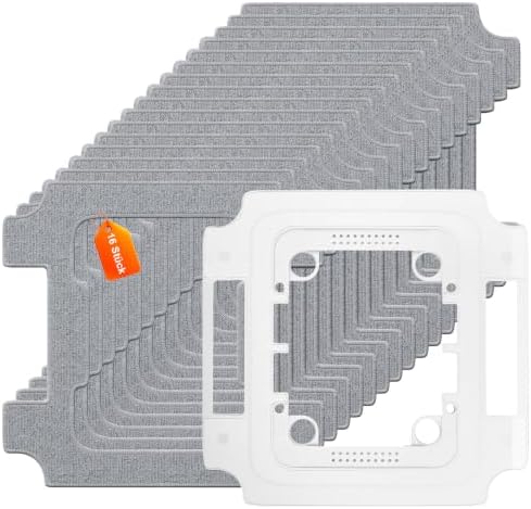 16 Stück Reinigungspad für ECOVACS WINBOT W3 OMNI Fensterputzroboter | 1 Halterung & 16 wischpads, Ersatz Wischtücher aus Mikrofaser, waschbar, wiederverwendbar