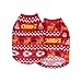 FOCO Kansas City Chiefs NFL Ugly Pattern Family Holiday Pajamas - Dog Sweater - M