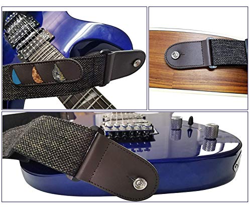 HOUSON Sangle de Guitare Style vintage, Sangle de guitare en coton sangles de guitare réglables avec longues extrémités… - Les Beatles, Paul McCartney, John Lennon, RIngo Starr, George Harrison HOUSON Sangle de Guitare Style vintage, Sangle de guitare en coton sangles de guitare réglables avec longues extrémités… – Image 5
