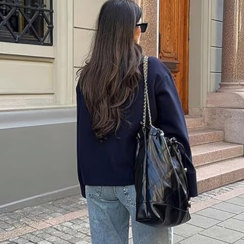 chouyatou Women's Winter Stand Collar Crop Wool Coat Single Breasted Short Blazer Jacket Coat Outerwear3