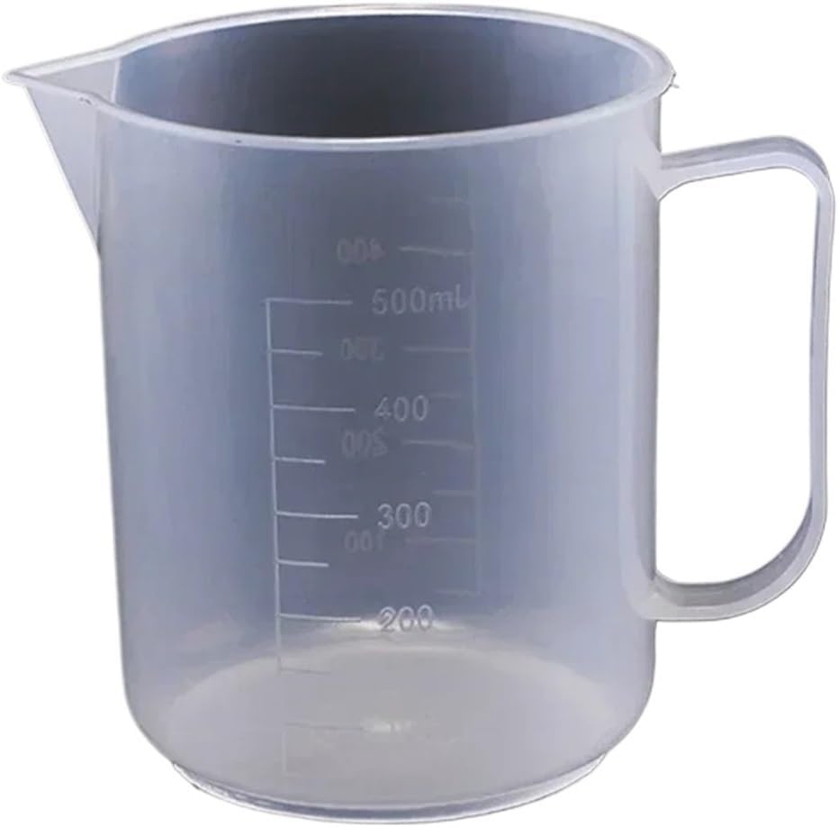 Plastic Graduated Measuring Cup Large Capacity Scale Laboratory Beaker Clear With Lid Transparent Mixing Cup Kitchen Tools(5000ml)