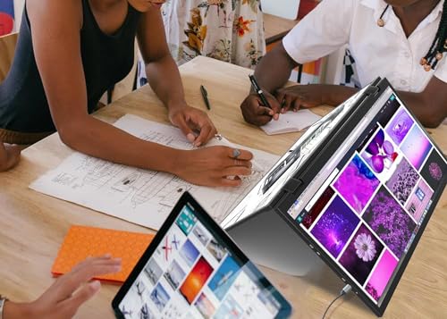 Image of Triple Screen 15.6 inch Portable Foldable Monitor Dual Screen with VESA Extender 1080P FHD IPS for Laptop PC 360Rotation Kickstand for Windows MAC OS Smartphone,PS5,Switch (15.6)