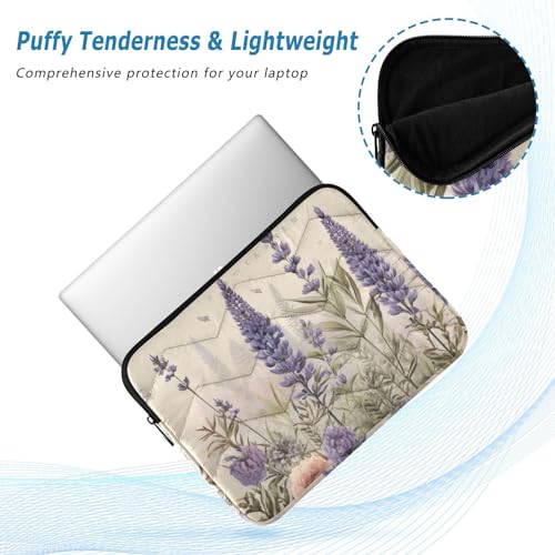 Funda para portátil retro lavanda para laptops de 13-14 pulgadas miniatura 5