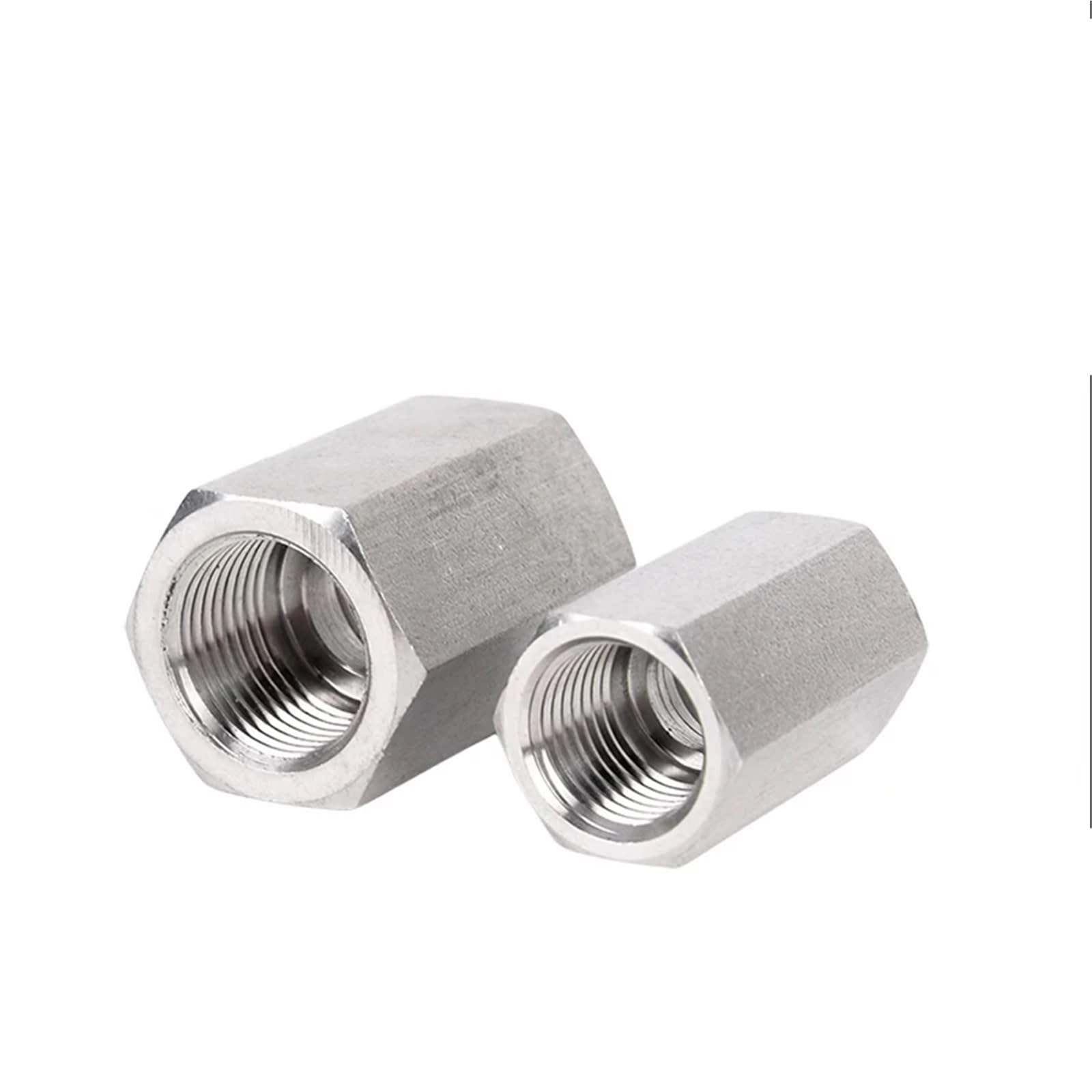 Raccord Adaptateur de raccord de Tuyau Haute Pression à Douille en Acier Inoxydable 304 à Filetage Femelle métrique M6 M8 M10 M14 M16 M18 BSP BSPP NPT(BSPP1I2 to BSPP1)