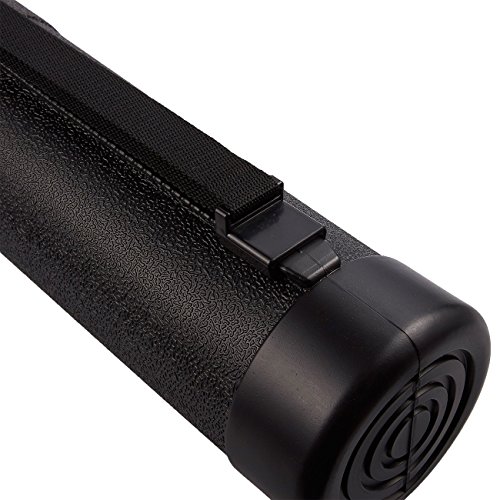Expandable Poster Tube, Adjustable Water Resistant Case (30 to 49 in, Black)