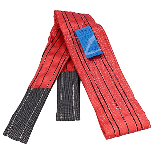 ANKROYU Web Sling, PES 5T Flat Thickened Lifting Webbing Hoist Sling, Wear Resistant Strap Web Sling, Crane Sling, Lifting Sling for Transportation (5m)16.40ft))