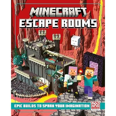 Minecraft Escape Rooms: Official illustrated creative guide with 13 big Minecraft escape room builds to create &ndash; new for Christmas 2025 and the perfect gift for kids, teens and adult gamers!