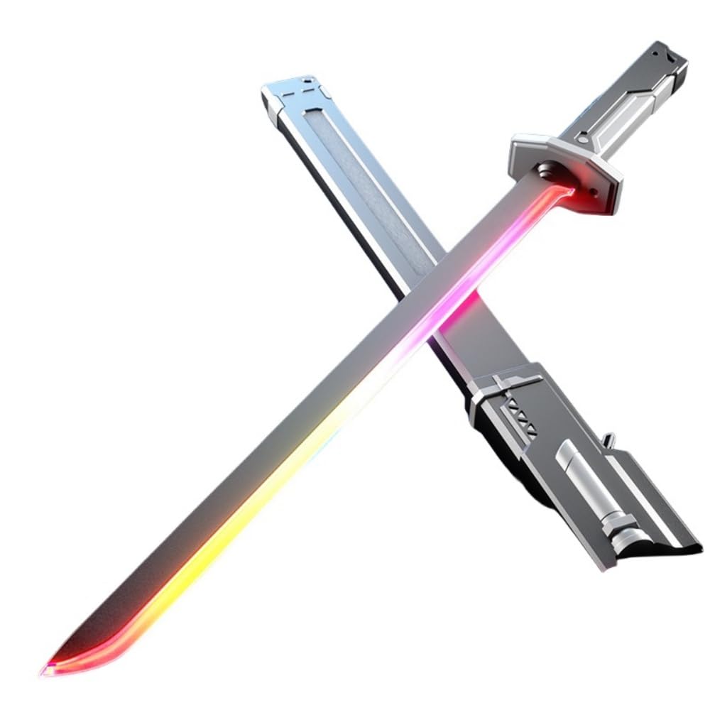 Amazon | AOUCN光刃 、ライトセーバー、光るおもちゃ剣、火花と煙の