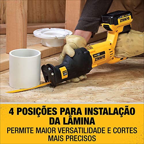DEWALT Serra Sabre 20V MAX* Litio-Ion sem Fio com Motor sem Escovas Apenas Ferramenta DCS380B