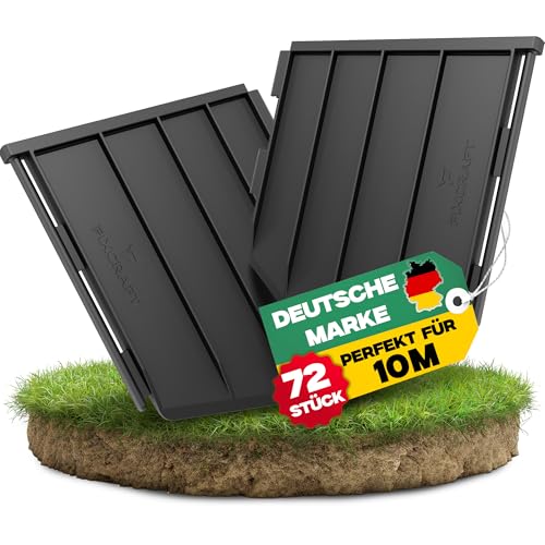 FIXCRAFT Rasenkante Kunststoff [10m] - Einfach einschlagen, Keine...
