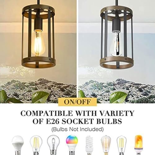 Lámpara de cristal cilíndrica con base E27 y acabado nórdico negro 4