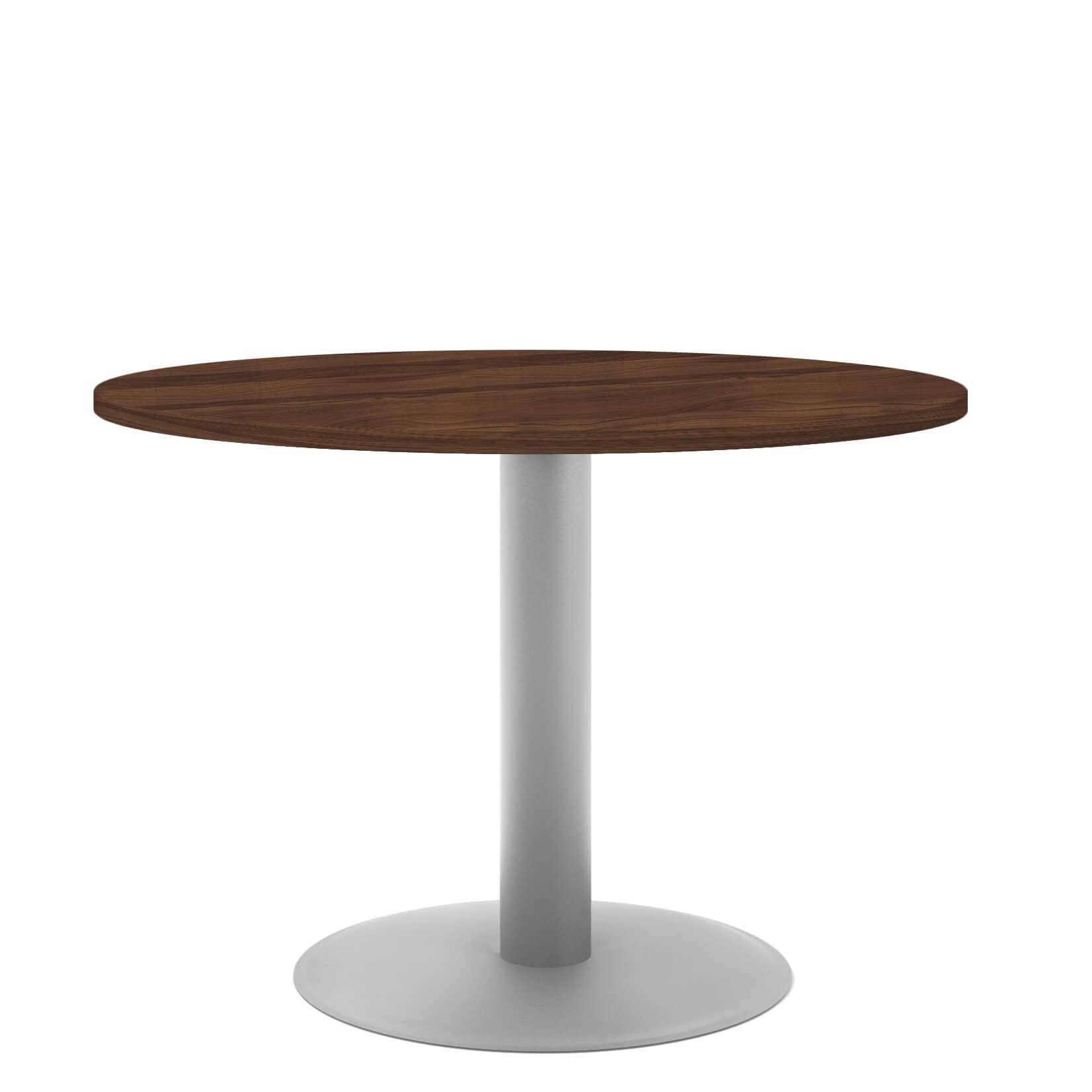Weber Büro Optima - Tavolo rotondo per riunioni, Ø 100 cm, in legno di noce