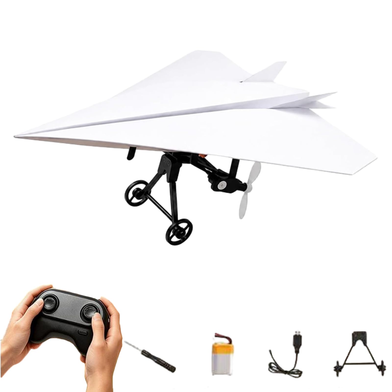 Rc paper airplane kit,remote control paper aeroplane power kit，Single battery