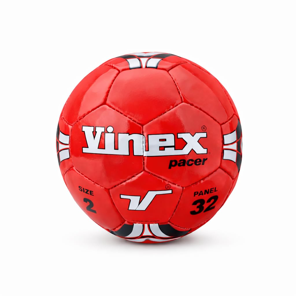 Vinex Super Pacer Football Size 2 for Kids | Hand Stitched 32 Panel Soccer Ball | Durable PVC Material | Ideal for Grass Fields | Practice Training Ball | Pack of 1-image-41