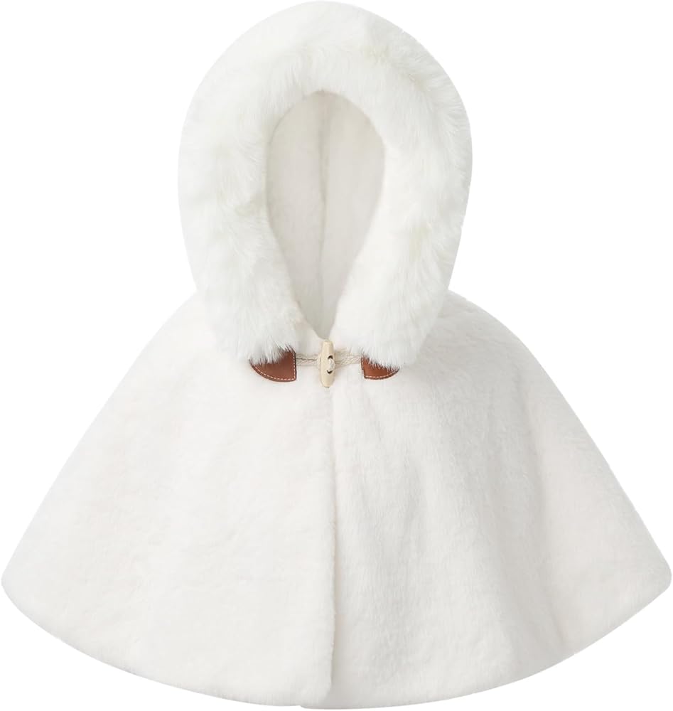 Amazon.com: Kaerm Toddler Baby Girls Cute Carseat Poncho Faux Fur