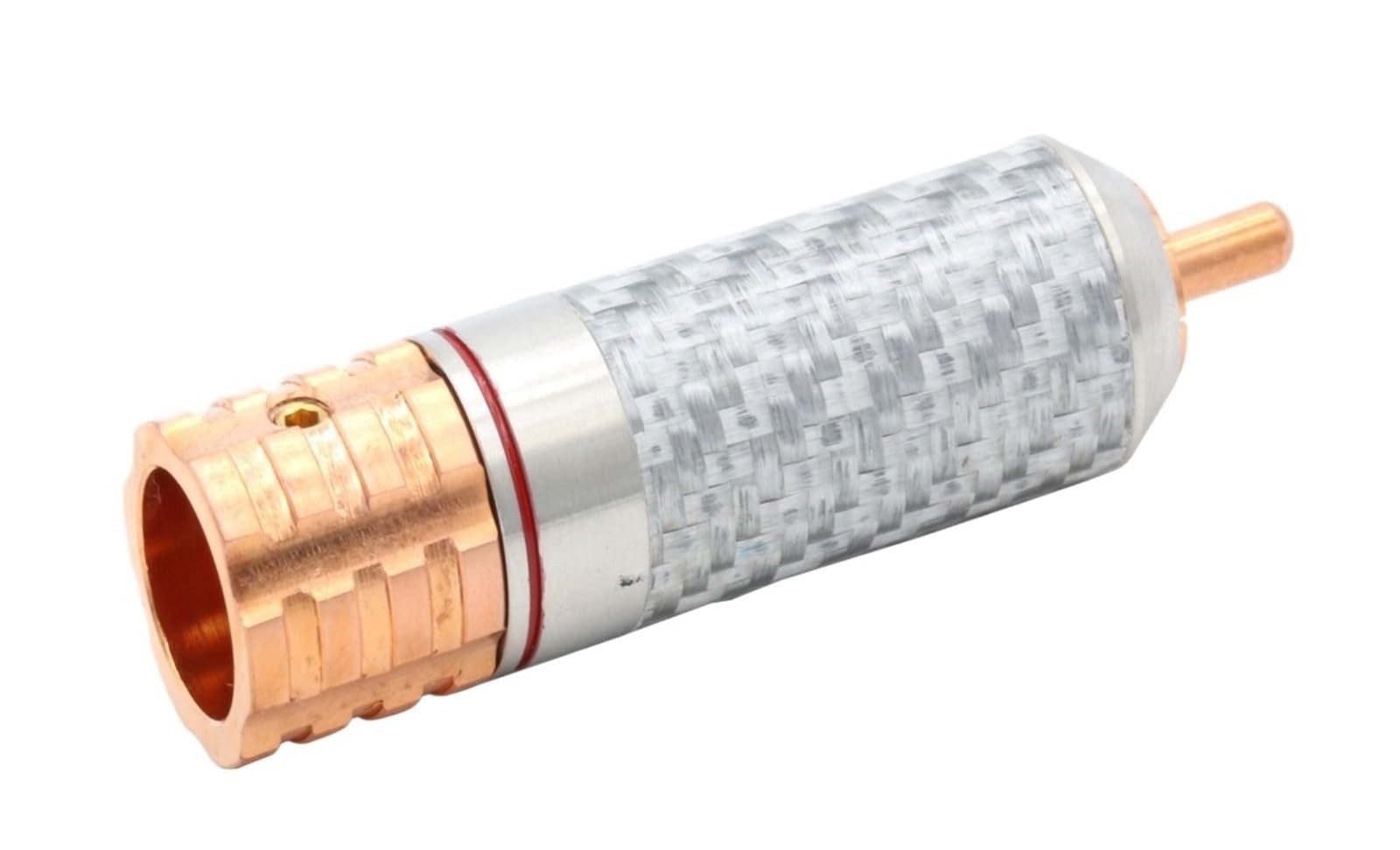 4 Uds Viborg conector macho de cobre puro Terminal de conector de vídeo fibra de carbono TV CD DAC AMP