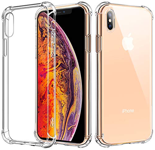 Matone for iPhone XS Case, for iPhone X Case, [Crystal Clear] Slim Protective Scratch Resistant Shock Absorption Bumper Soft TPU Case Cover for Apple iPhone XS (2018)/iPhone X (2017)