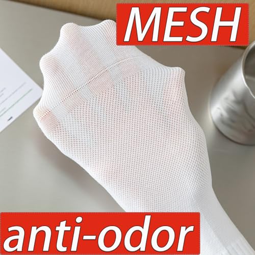 CHUNFO Mens Striped Running Ankle Socks Athlete Basketball Color Crew Cotton Casual Running Sock Size5.5-9.54