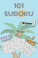 101 Sudoku: Band 1 | für Erwachsene | Leicht bis schwer | Großdruck | Kleinformat Buch | Lösungen | B08D53GYYD Book Cover