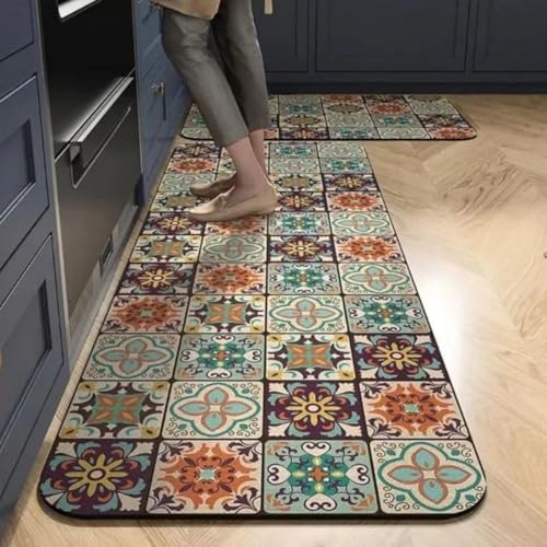 Image of Kitchen Anti Slip Mat for Floor, Waterproof Washable Kitchen Mats, Non Slip Kitchen Floor Mats for Home, Soft Mats for Kitchen, Kitchen Mats for Floor Anti Slip (RAJWADI MAT)