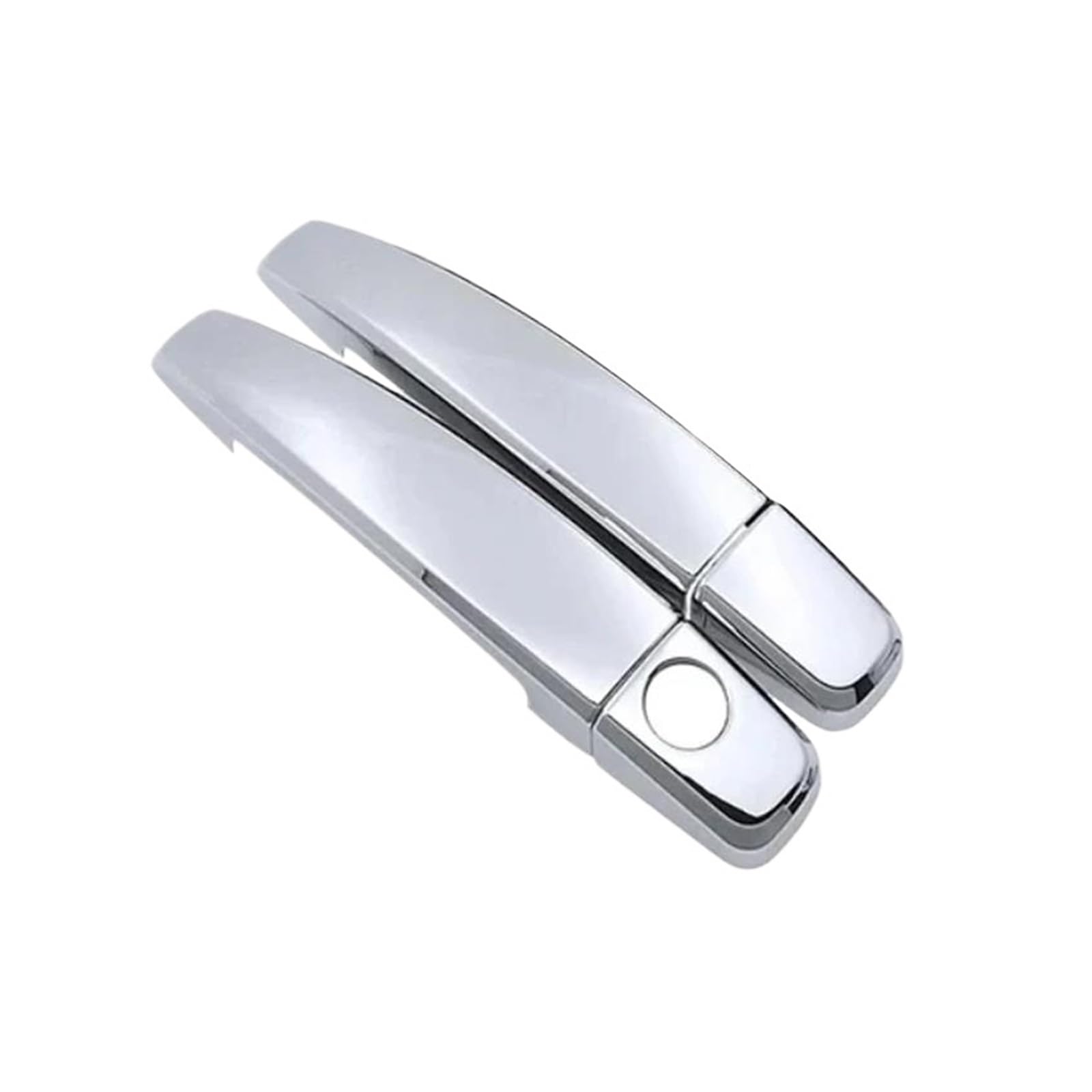 Cavinbdz 4Pcs Silver Car Exterior Door Handle Sticker Trims Protection For Vauxhall For Opel For Corsa D S07 2006~2014 (4Pcs Silver)