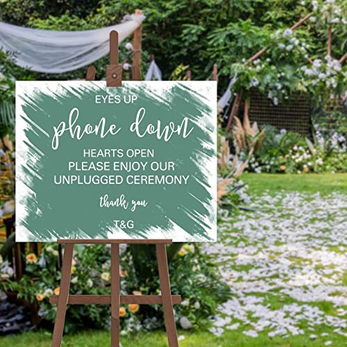 Panneau de mariage minimaliste modifiable pour signalisation de bienvenue personnalisée
