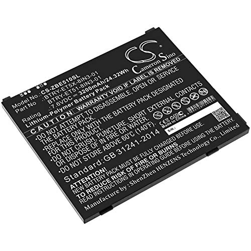 Cameron - Batteria Sino per Zebra ET51 ET51 Windows OS ET51AE-W12E ET51AT-W12E ET51CE-G21E-00NA ET56 PN: BTRY-ET51-8IN3-01 BTRY-ET5X-8IN3-01 3200mAh 24.3 Wh