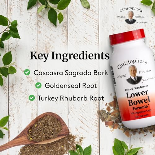 Christopher's Original Formulas Lower Bowel Cleanse Formula Capsules - Herbal Laxative Colon Cleanse and Gut Cleanse 100 ct. - Image 4