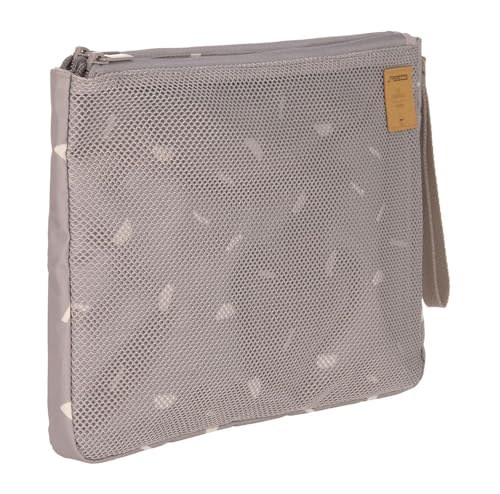 LÄSSIG Baby Windeltasche mit Wickelunterlage für unterwegs/Casual Changing Organizer Blocks Taupe, 1106015237
