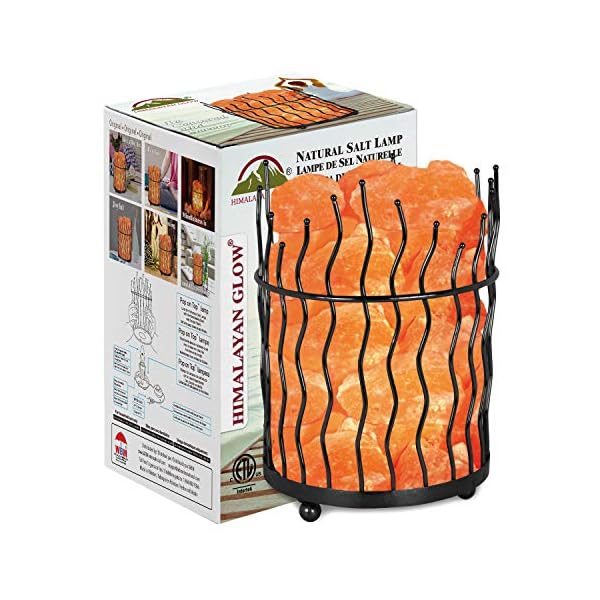   Himalayan-Glow-1332-Piller-Salt-Basket-Lamp-Standard-Amber-Glow
