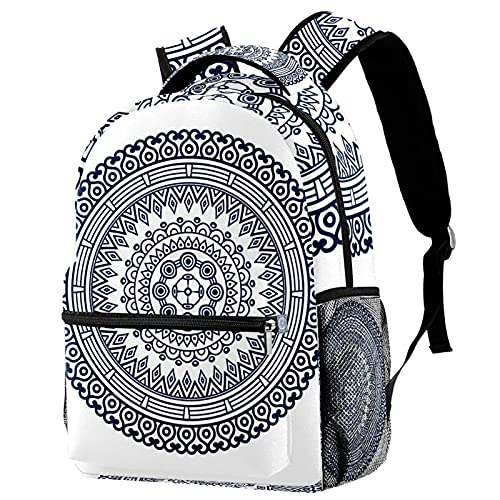 Sac à dos de voyage bohème foncé grand volume avec compartiment porte-bouteille