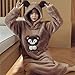 Produktbild Damen Kapuze weiches Nachthemd Korallenvlies Verdickung Bademantel Herbst und Winter warme süße Pyjamas Home Service, A4 XL