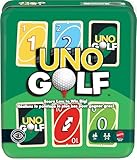 Mattel Games UNO Golf Card Game in Storage & Travel Tin for Kid & Family Nights, Parties & Vacations, 2 to 8 Players Ages 7+ Years (Amazon Exclusive)