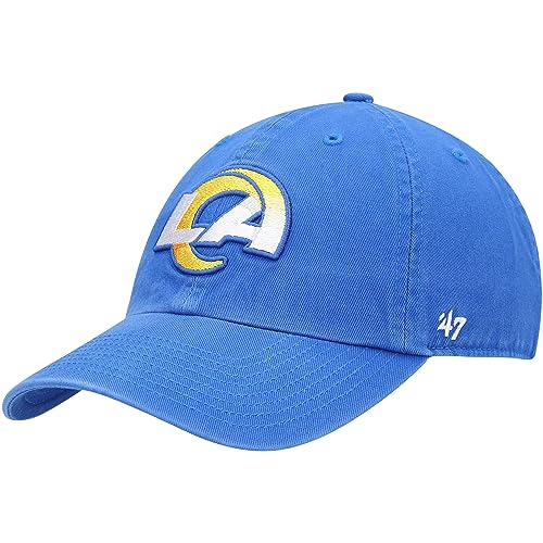 '47 Men's Royal Los Angeles Rams Clean Up Primary LA Adjustable Hat