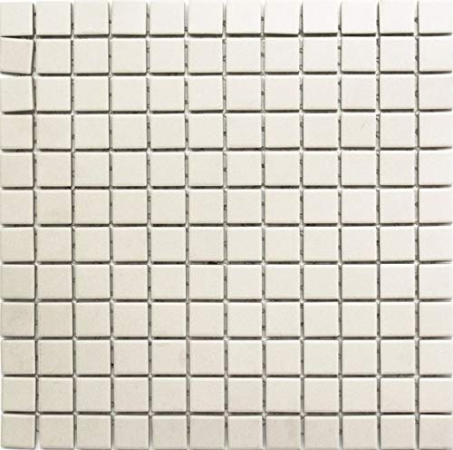 Mosaik Fliese Keramik hellbeige unglasiert rutschsicher...