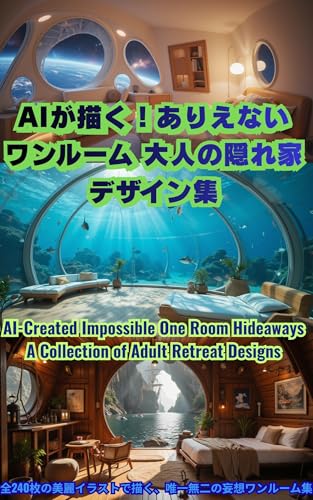 AIが描く！ありえないワンルーム 大人の隠れ家デザイン集: 全240枚の美麗イラストで描く、唯一無二の妄想ワンルーム集