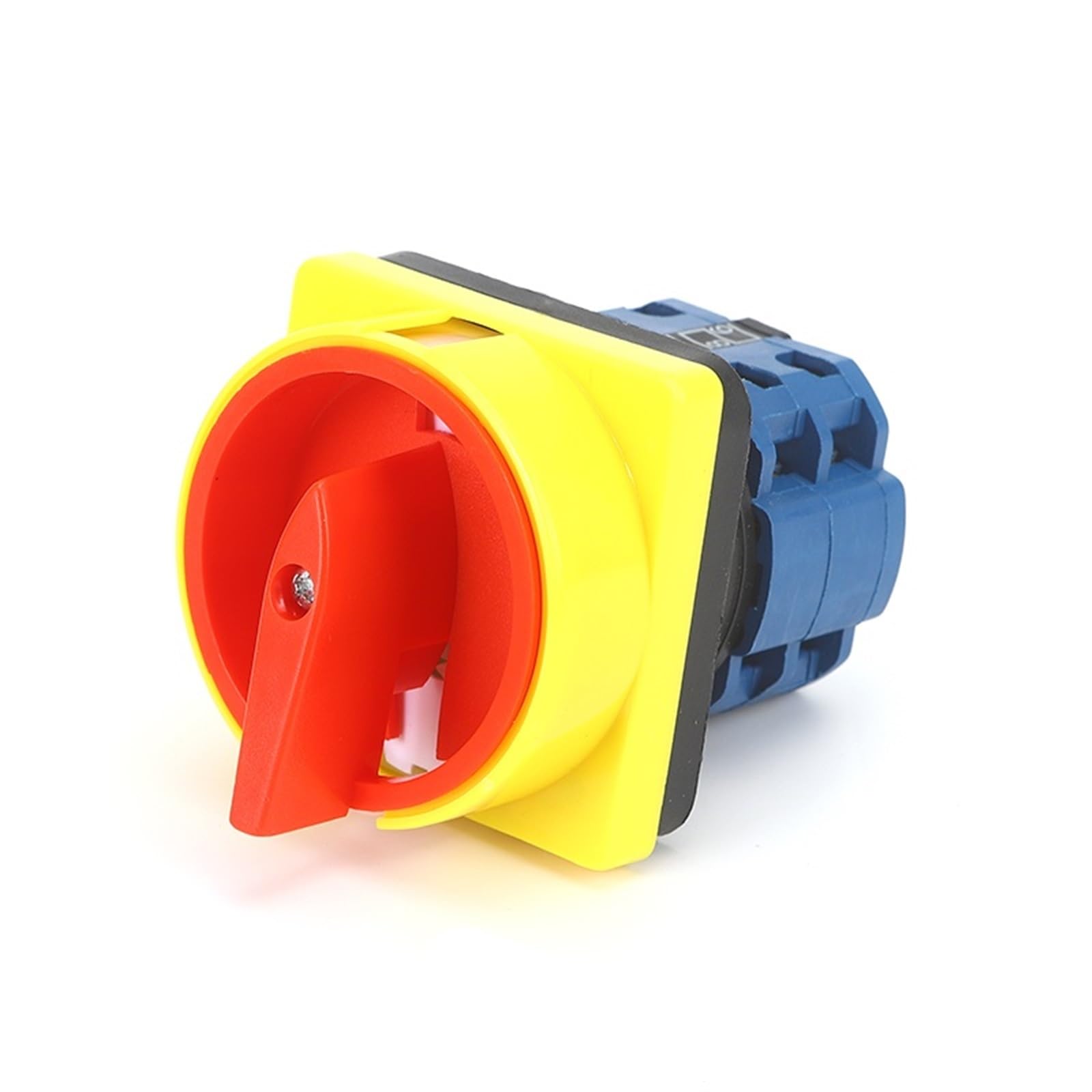 SZW26-202GS 48X48mm Panel 2 Poles 0-1 20A Rotary Cam Switch Changeover Control Switch Padlock Power Cut-off Switch 1Pcs