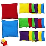 Jorzer Pufs para Lanzar Pufs para Niños Que Lanzan Pequeños Pufs para Lanzar 20 Piezas De 1,97 X 1,97 Pulgadas Coloridos Pufs para Juego De Lanzamiento, Equipo De Juego Suave para Niños Y Adultos