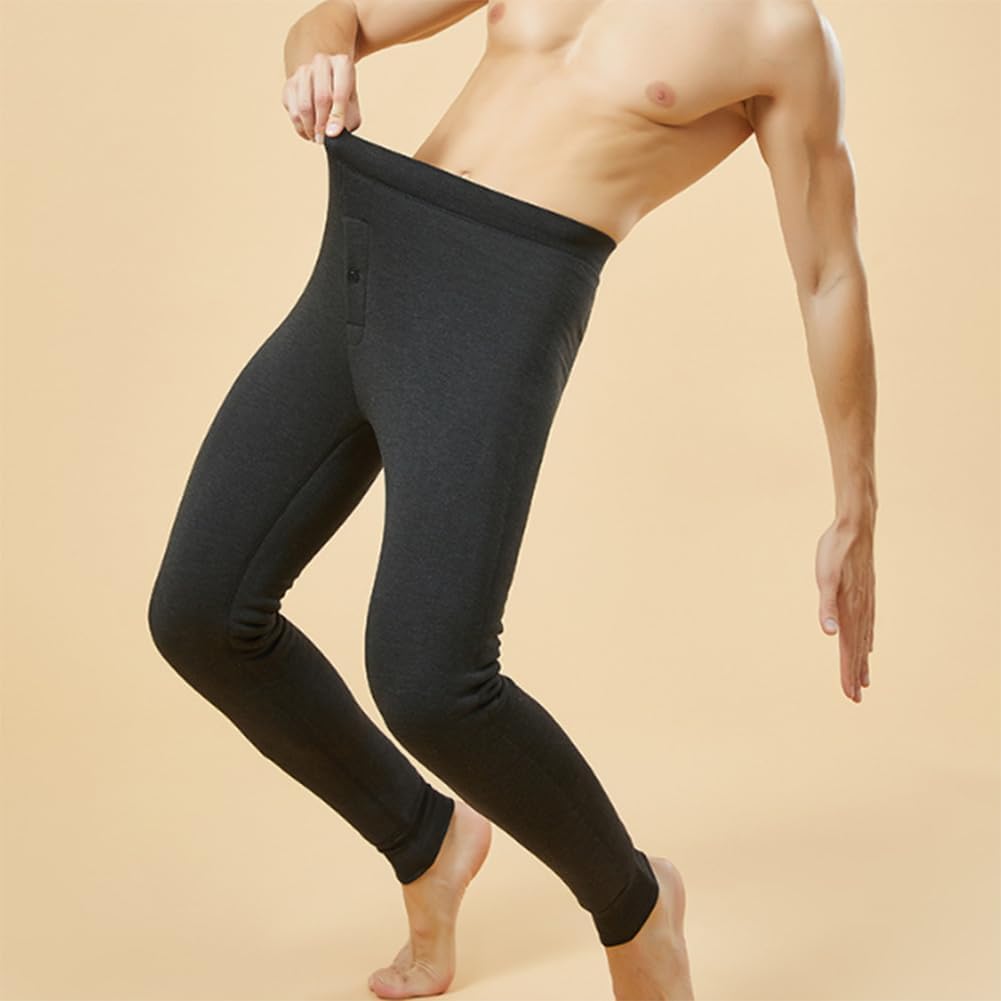 Mens Thermal Long Johns Fleece Lined Hunting Gear Bottom Base Layer Cold Weather XL-5XL