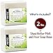 Pifito Shea Butter Melt and Pour Soap Base (2 lb) │ Premium 100% Natural Glycerin Soap Base │ Luxurious Soap Making Supplies