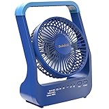 Svinkal Portable Desk Fan 20000mAh Battery Operated Rechargeable, 200H Long Lasting with Timer, 3 Speeds, 360 Rotation, Portable fan with USB charging port for Home, Outdoor, Hurricane, Emergency