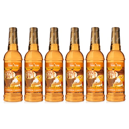 Image of Jordan's Skinny Mixes Syrups Coffee Syrup, Pumpkin Caramel Flavor Drink Mix, Zero Calorie Flavoring for Chai Latte, Protein Shake, Food & More, Sugar & Gluten Free, Keto Friendly, 25.4 Fl Oz (Pack of 6)
