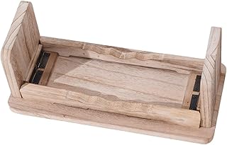 BIUDECO Buddha Kneeling Stool Foldable Bench Fold up Stool Portable Bench Kneeling Meditation Bench Yoga Meditation Bench Japanese Meditation Stool Zen Wood Stool Household Stool Zen Stool