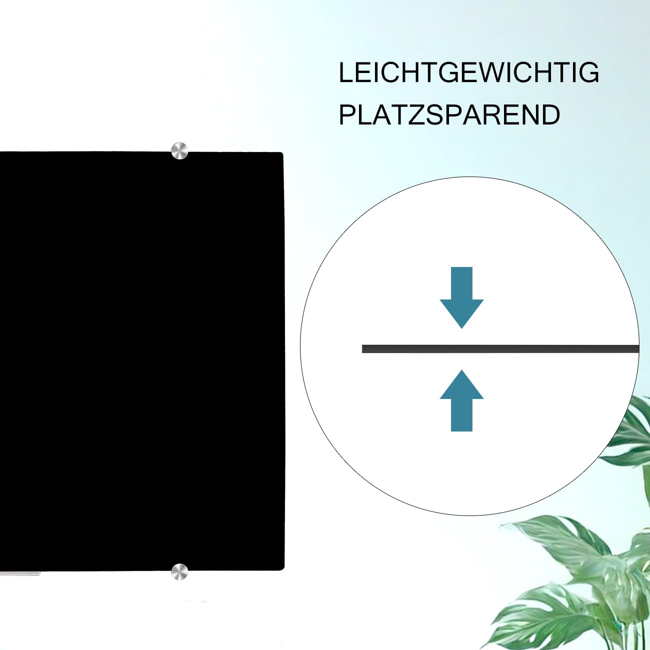 DEVELOP Schwarzes Glas-Whiteboard | 60x90 cm | Rahmenlose, gehärtete Glasoberfläche in Matt-Schwarz | Inkl. 4 weiße Boardmarker, Mikrofasertuch, 2 Starkmagnete & Montageset