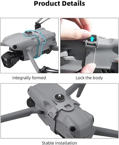 Miniatura 8 de BTG Mavic Air 3S/Air 3 Drone Action Cámara Soporte para DJI OSMO Action 5 Pro 4 3/Pocket 3 2 /Fimi Palm 2 / Insta360 ONE X3/ONE R/Night Light Sport