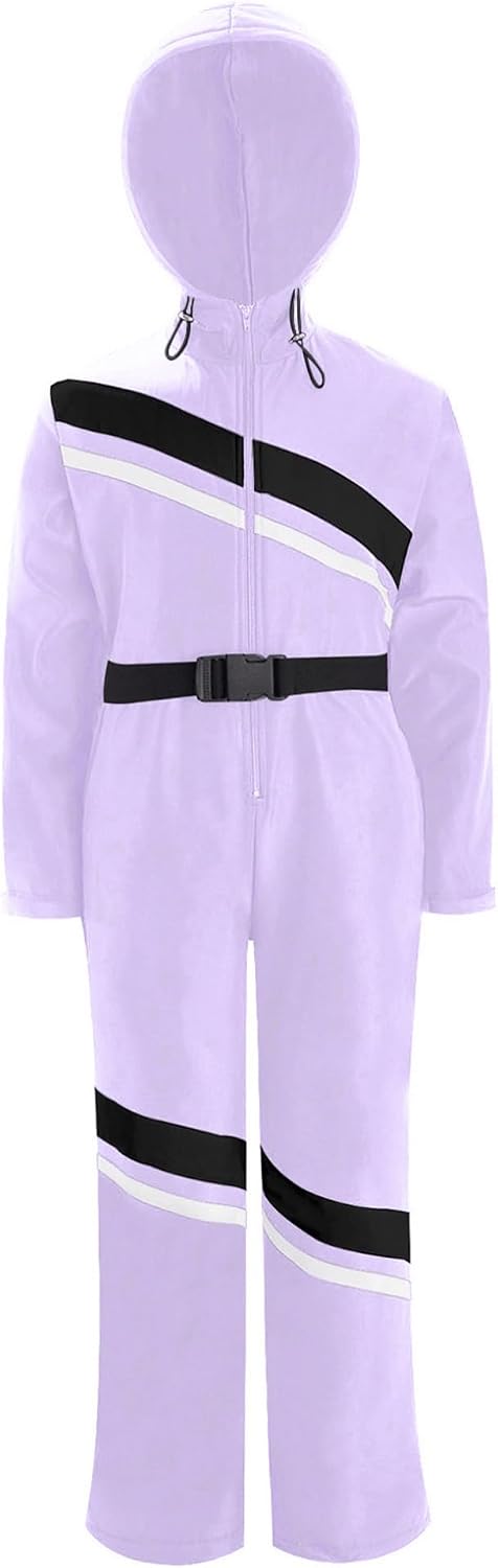 YEAHDOR Kids Girls One Piece Windproof Snowsuits Winter Thick Warm Snowmobile Snowboard Ski Suits