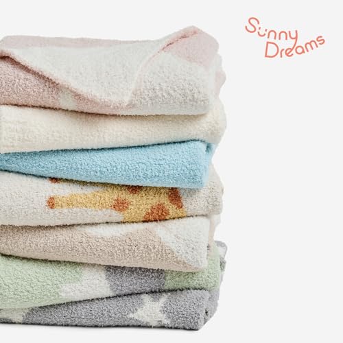 Image of EVERGRACE Soft Plush Baby Blanket for Boys Girls, Double-Sided Fleece Fuzzy Toddler Nursery Blanket Lightweight Warm Cozy Throw Blanket for Baby Crib, Couch, Bed, Pearl Blue, 50 inchx60 inch