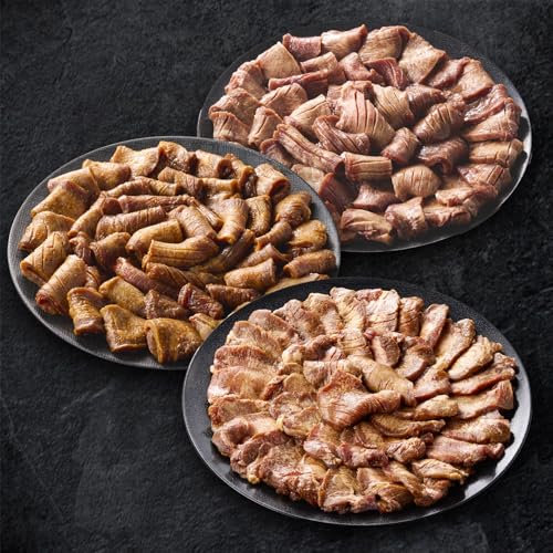 株式会社アキラ商店 厚切り牛タン 2.4kg ( 300g×8P )3種の味付け 食べ比べ 小分け 牛肉 厚切り 牛たん 味付き 焼肉 BBQ キャンプ アウトドア 焼くだけ サイズ不揃い 訳あり セット品
