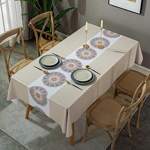 Nappe rectangulaire en polyester décoration d'intérieur style nordique