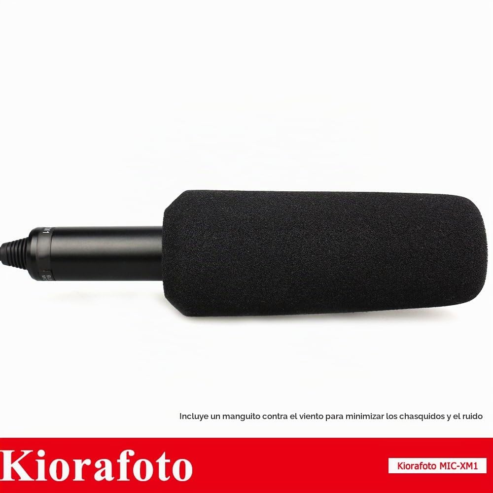 Kiorafoto Micrófono de videocámara para Sony HXR-NX30 HXR-NX70 HXR-NX5 DSR-PD170 HVR-A1 HDR-AX2000 HVR-Z7 HVR-Z5 HVR-Z1 HVR-V1 PMW-EX1 NEX-FS700 NEX-FS100 sustituye a ECM-XM1